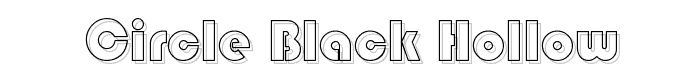 Circle Black Hollow font